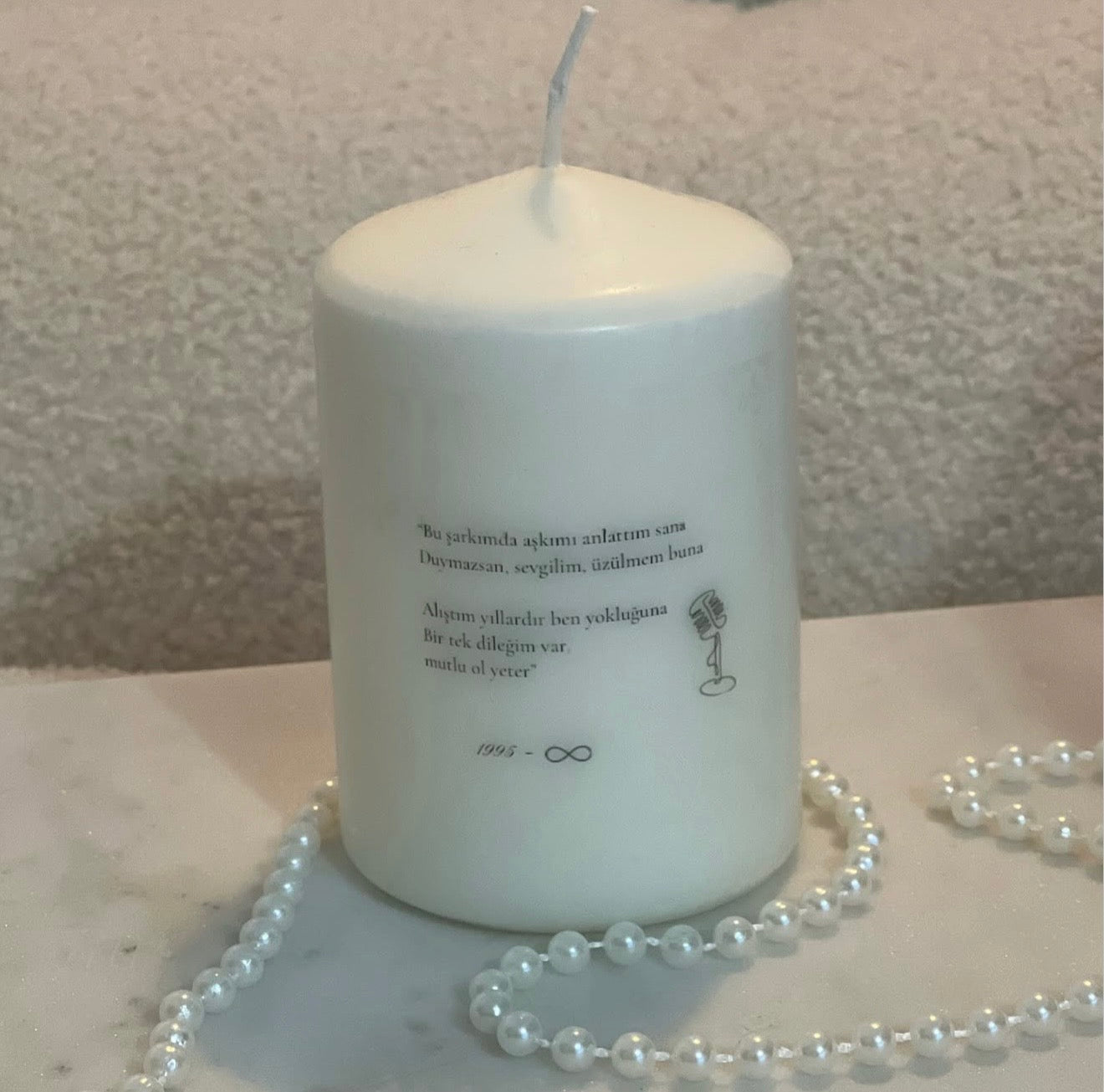 personalisierte mini Kerzen