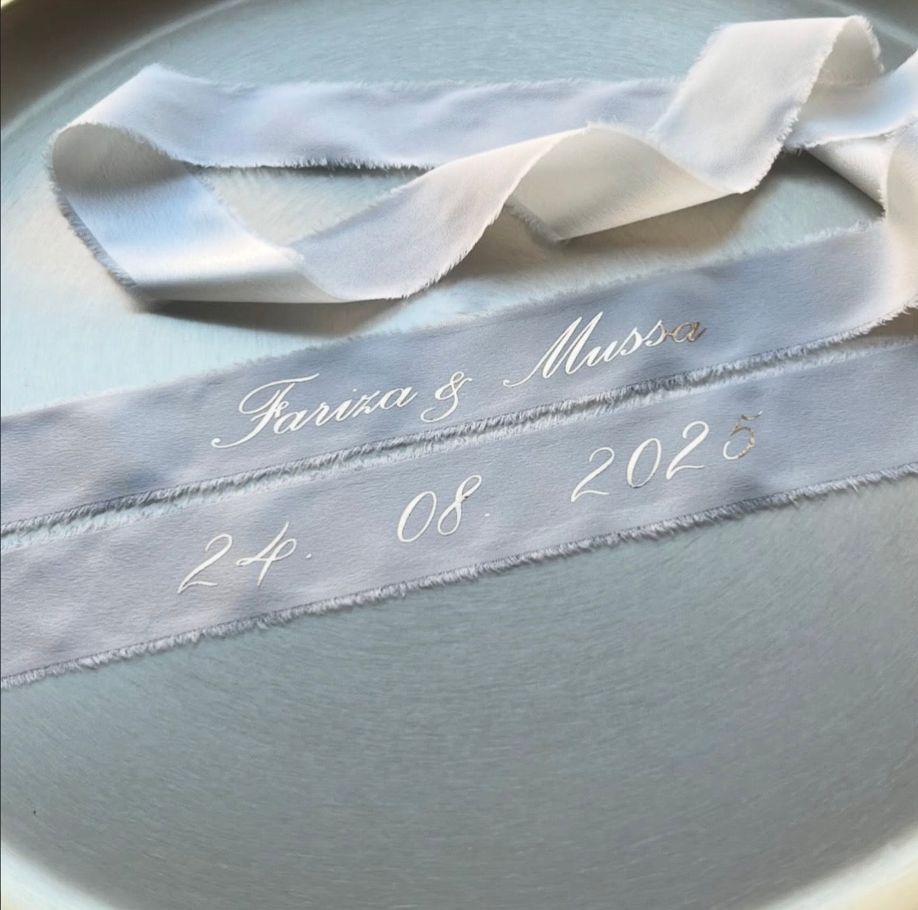 Personalisiertes Seidenband