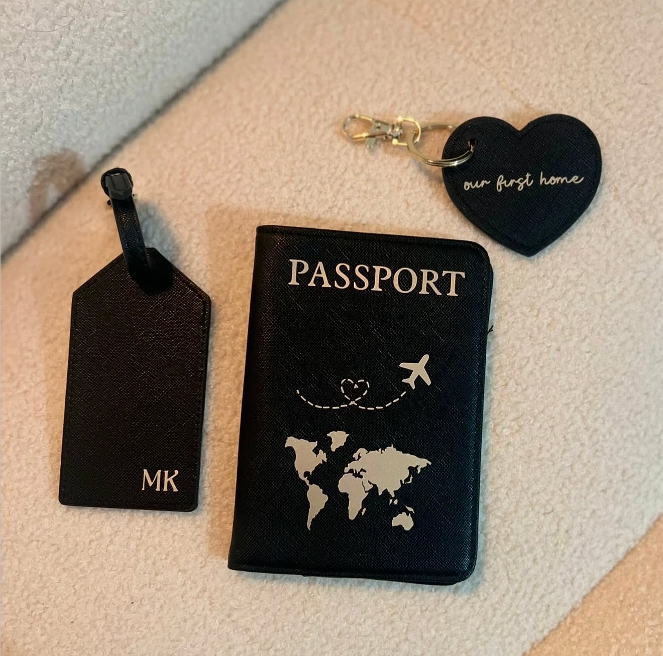 Reise-set (Passhülle& Gepäckanhänger)